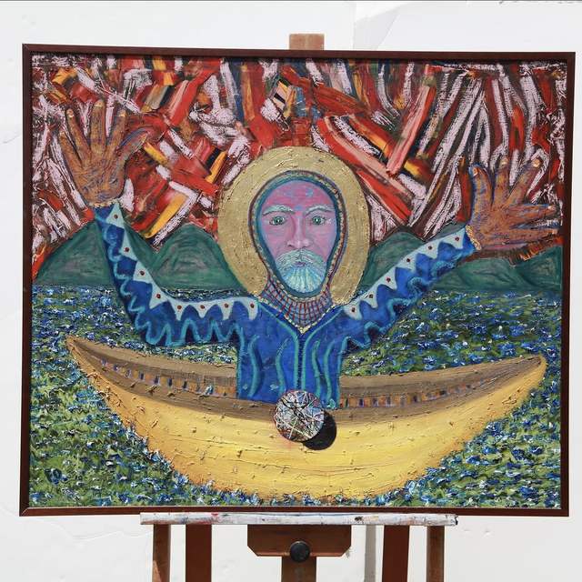 Seek Grace, oil on canvas by Francis X. Donovan